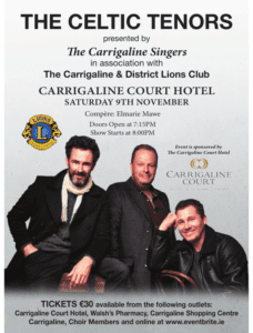 Celtic Tenors – Carrigaline Court Hotel
